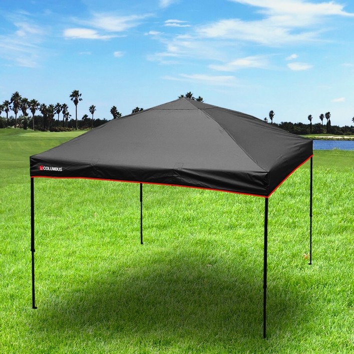 캐노피천막 자바라텐트 대형타프 차박텐트 접이식 행사용천막 3X3m, C타입(기본형+일반형옆천4면+폴대+가방)