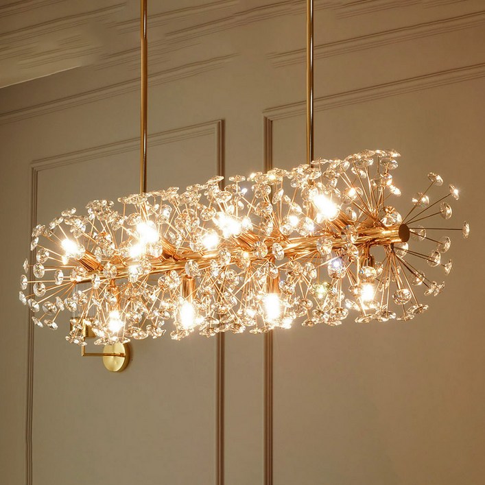 알라딘라이팅 크리스탈 눈꽃 12등 비즈 엘사 엘리사 단델리온 조명