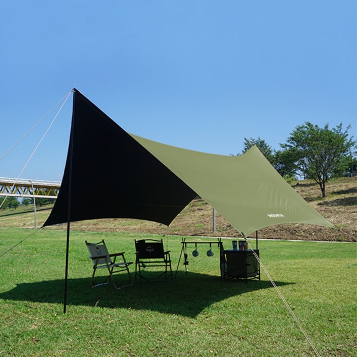 마운티아 베이스 헥사 타프 블랙코팅 그늘막 차양막