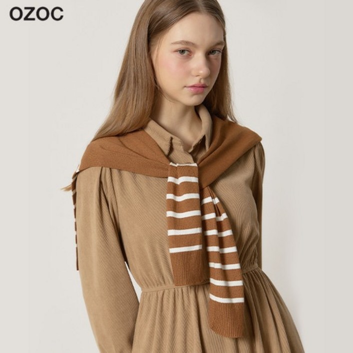 OZOC 숄 니트 코듀로이 원피스숄탈부착 택가격 118000원