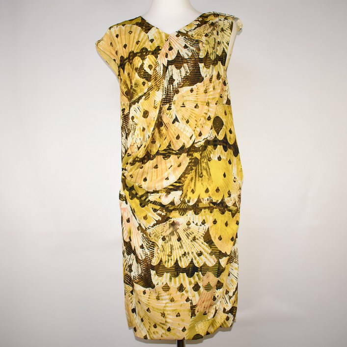 빈티지테크 1836.VALENCIA 패턴 민소매 쉬폰 원피스/정품/여성 55