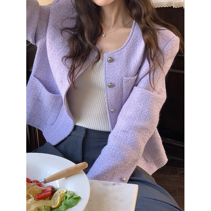 SAHINER 여성 캐주얼재킷 기본핏 트위드자켓 BWT02