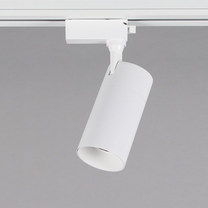 영라이팅 LED 원형 카네스 COB 레일 20W 스포트 각도조절, 화이트바디 주광색, 1개