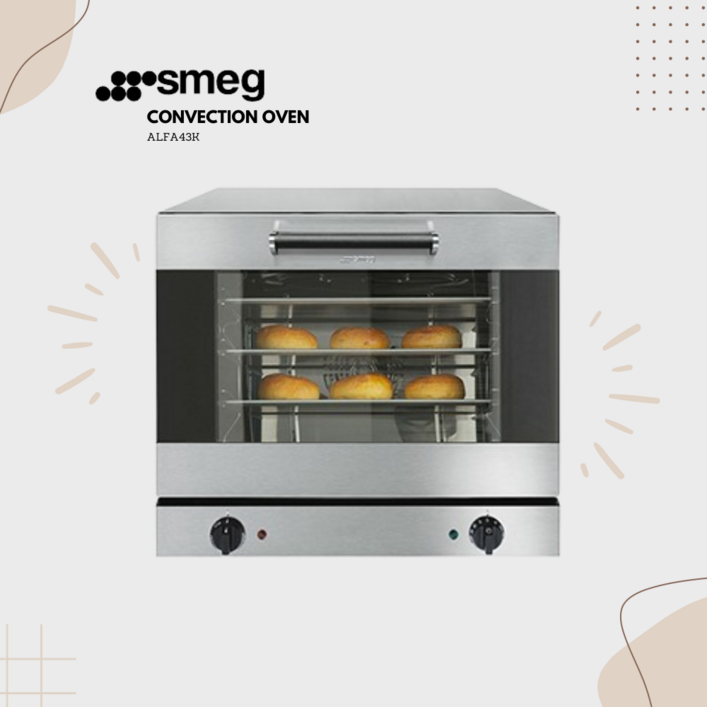[smeg] 스메그 오븐 ALFA43K. 컨벡션 아날로그 4단 오븐