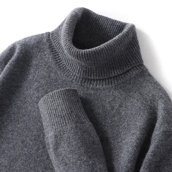 WPUY 캐시미어 100 목폴라 남자캐시미어니트 울니트 3XL 빅사이즈 캐시미어니트 스웨터 심플 무지 남성 터틀넥니트 남자 폴라티 목폴라티 목티