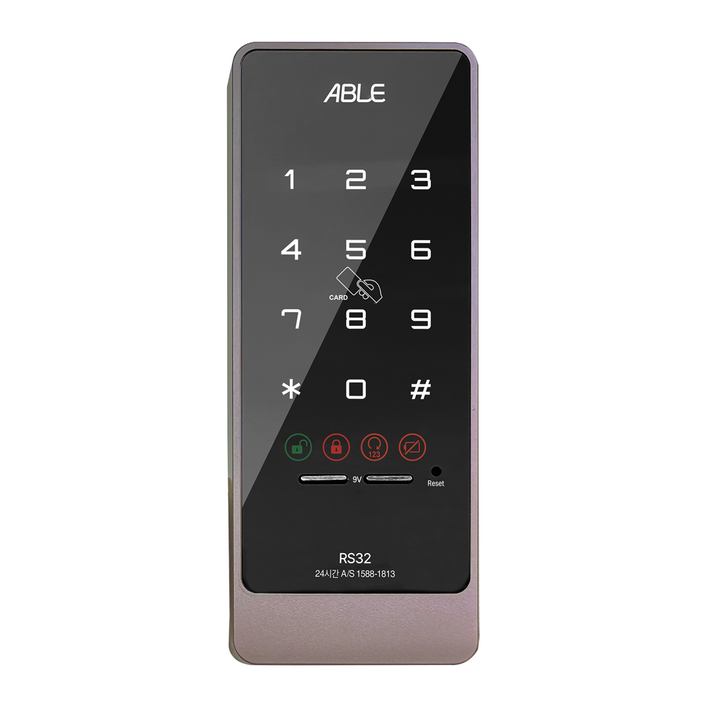 에버넷 디지털도어락 현관문 보조키 비밀번호 터치형 자가설치 RS31, 고객직접설치, RS32