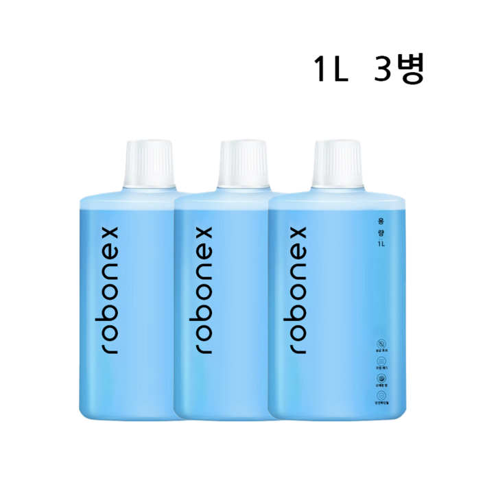 로보락 호환 세제 로봇청소기 클리너 세척액 1L 다이너 컴퍼니, 단일상품, 3개