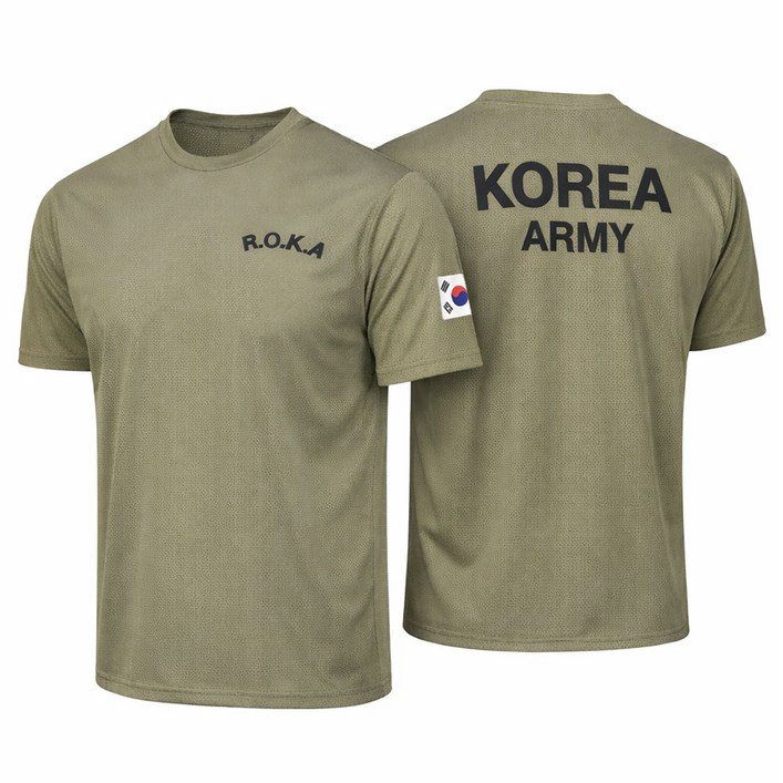 아소트 냉감 통기성 메쉬 로카티 코리아 아미 ROKA 반팔 티셔츠 남녀공용