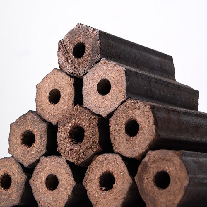 에코카보닝 육각압축장작 야외 캠핑용 고체연료 바베큐 구이용 6각압축장작 10KG