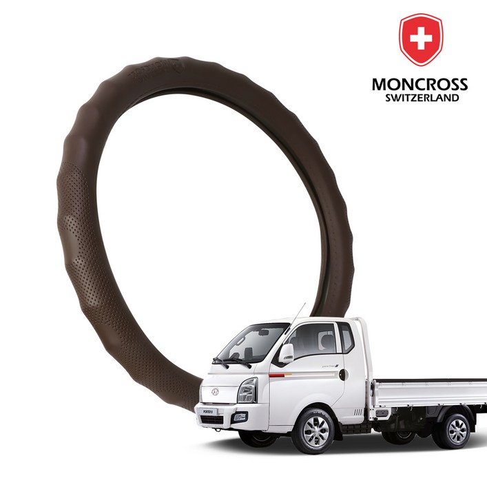 딜온 몽크로스 숨쉬는 메가그립 타공 프리미엄 핸들커버, 포터2 브라운