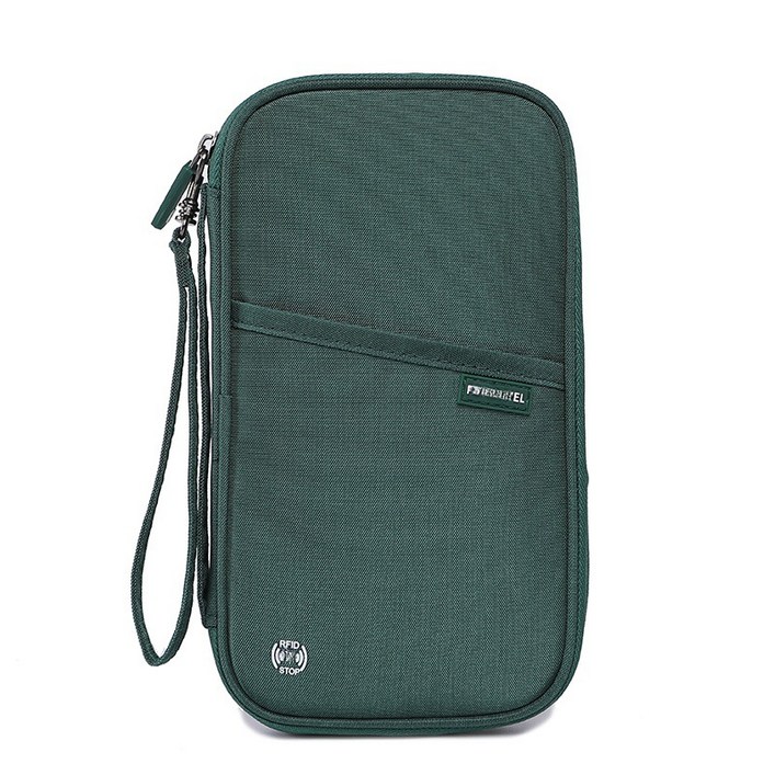 여행용 방수 도난방지 RFID 차단 가족 여권 지갑