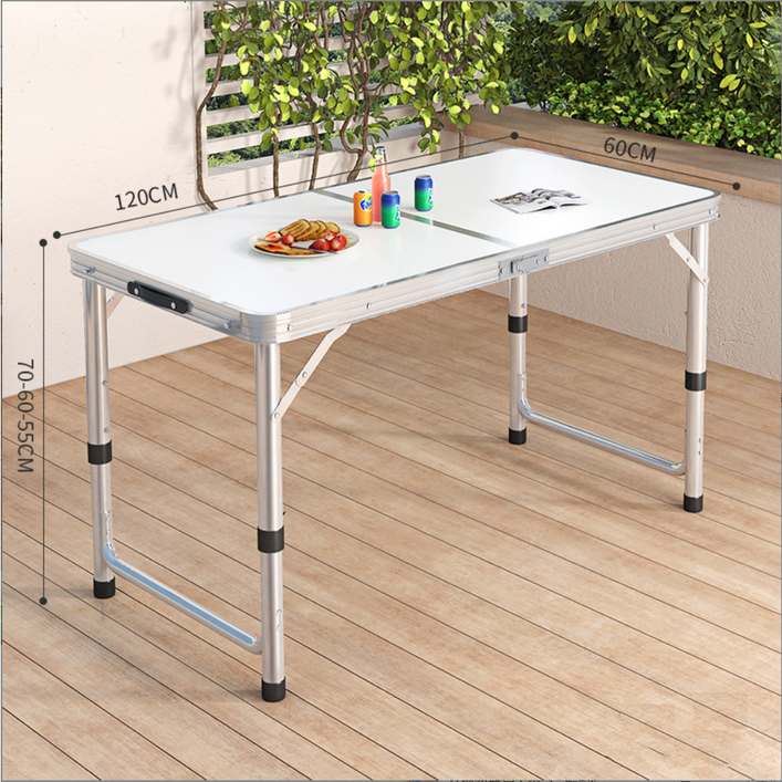 TANI 3단 높이조절 경량 폴딩테이블, 아이보리