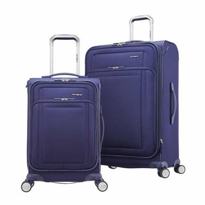samsonite 쌤소나이트 리뉴 소프트사이드 중대형 캐리어 세트 네이비 19.75인치 27인치 미세스크레치상품