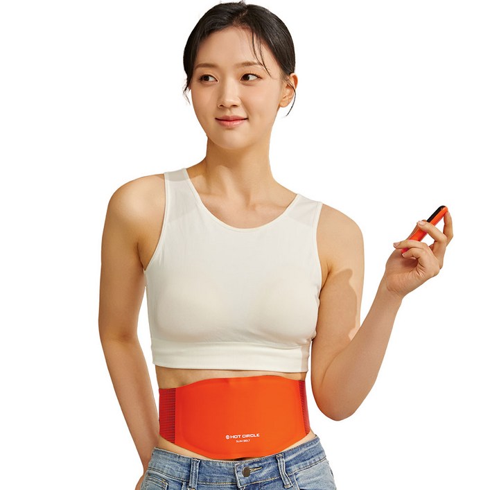 [1차 완판] 핫서클 온열 찜질 EMS 저주파 복부 허리 마사지기 슬림벨트
