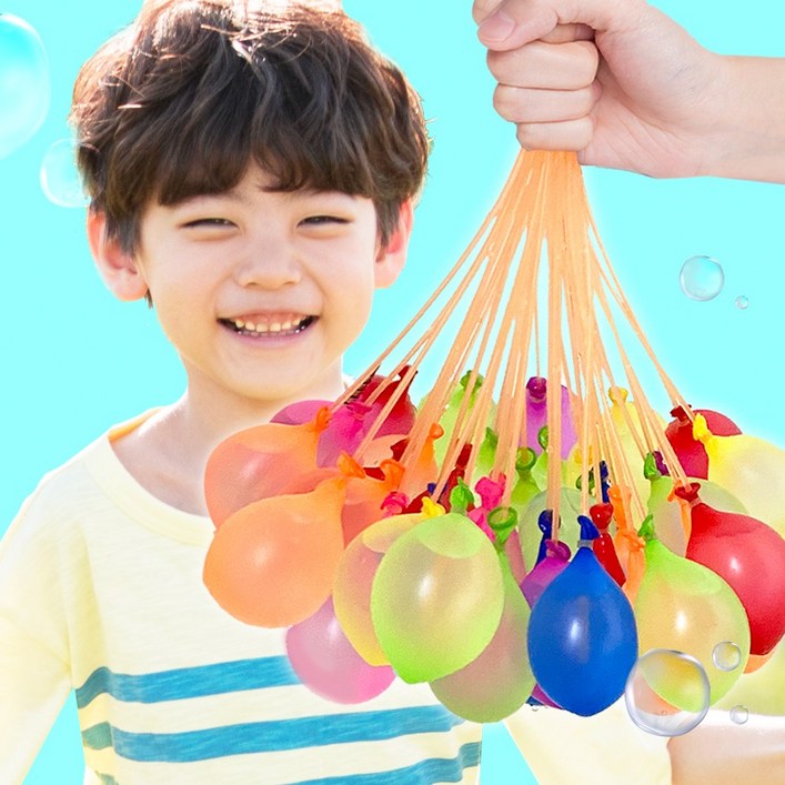위트렌드 매듭 필요없는 다발 물풍선 물폭탄 제조기, 물풍선 제조기 222개 11세트 위트렌드 매듭 필요없는 다발 물풍선 물폭탄 제조기, 물풍선 제조기 222개 11세트