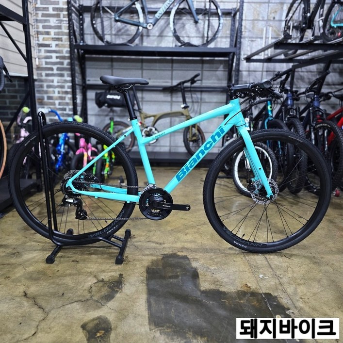 비앙키 C스포츠 F 디스크 체레스테 하이브리드 알루미늄 디스크 자전거