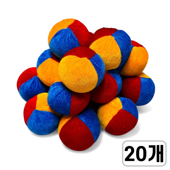 준비끝 원형 오재미 콩주머니, 20개