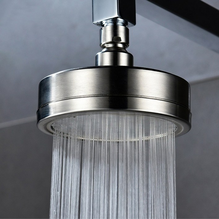 깔꼼샵 해바라기 수압상승 샤워기 헤드, 1개, 실버 대형