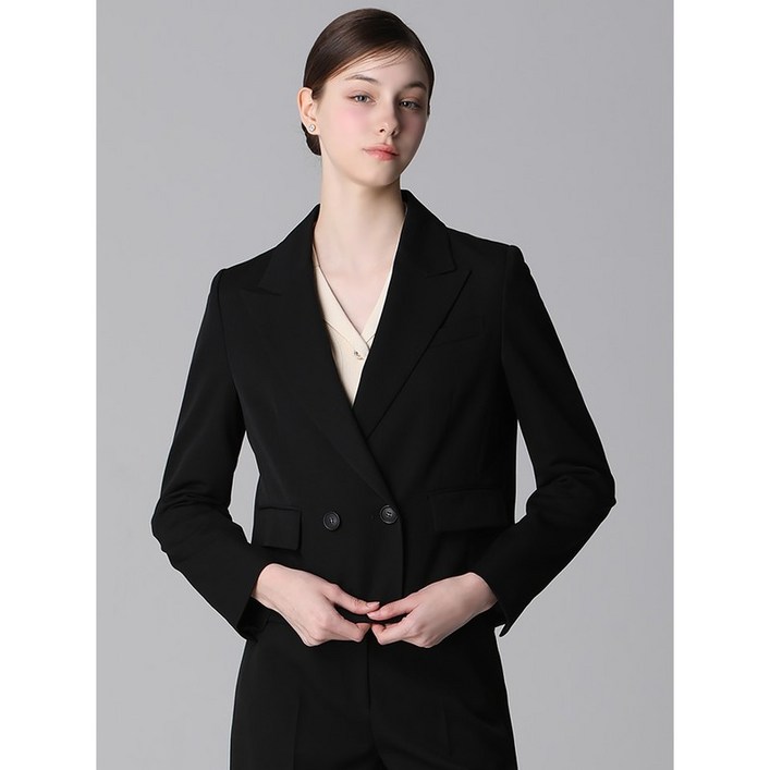 쉬즈미스 더블 브레스티드 숏 재킷  택가격 268000원