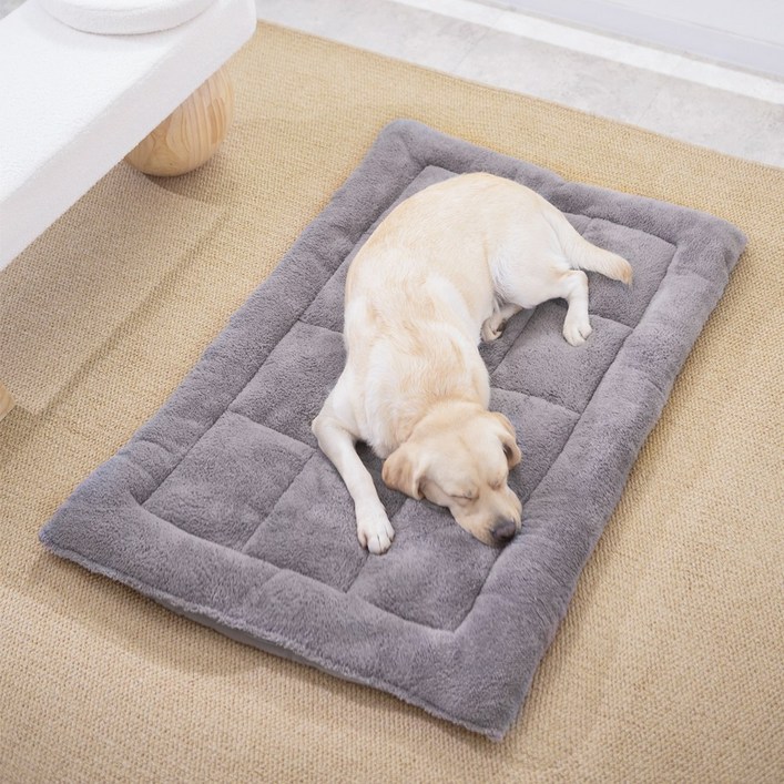 소하임 펫 통세탁 램스울 방석, 챠콜 그레이, 1개