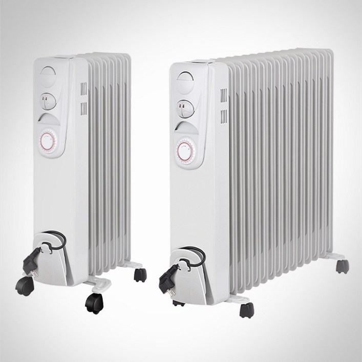 24시간 타이머 절전형 이동식 전기 라디에이터, 타이머 라디에이터 7핀화이트