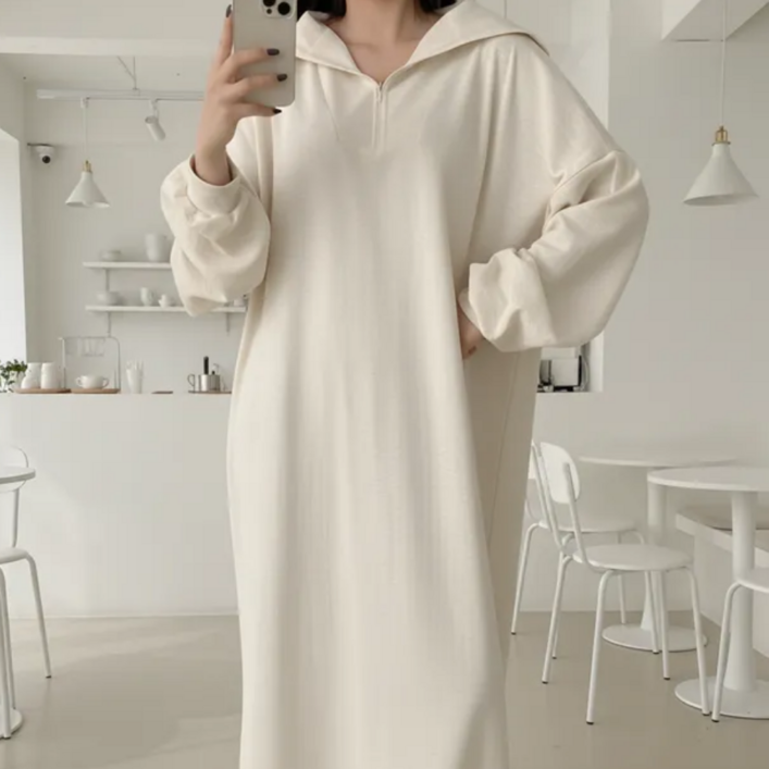 언니들의옷장 세라 반집업 롱 원피스