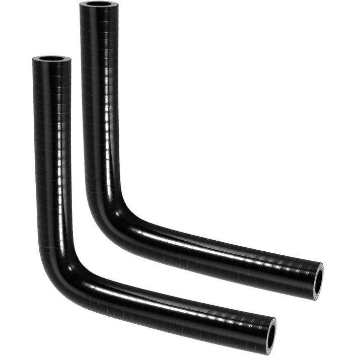 바겐하임 5인치8인치 자동차 엔진 히터 호스 3겹 냉각수 터보 파이프 90도 엘보우 ID 16mm 2Pc