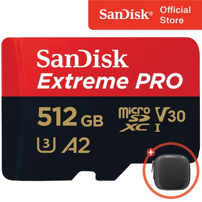 샌디스크코리아 공식인증정품 마이크로 SD 카드 익스트림 프로 QXCD 512GB ( SD 아답터포함 ), 512GB, 1개