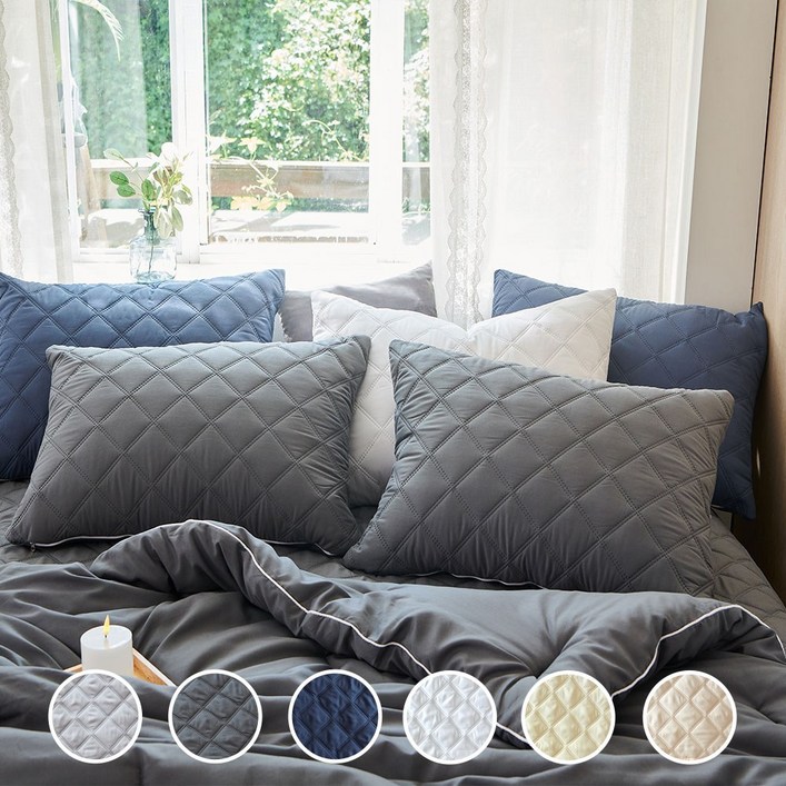 데시뉴 뉴노멀 고밀도 항균 누빔 베개커버 2개세트