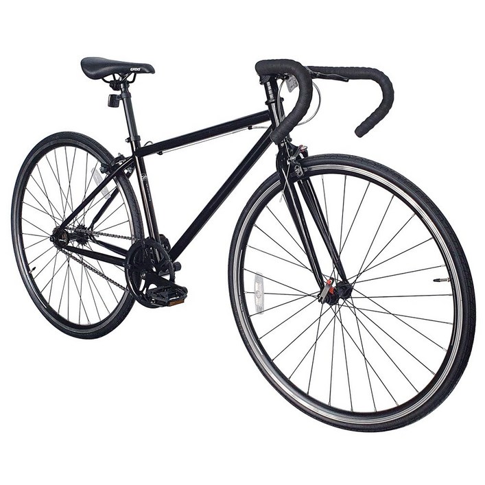 지멘스자전거 싱글기어 자전거 STYLE 프레임400 450 학생용 스몰사이즈, 미조립공구미포함유광블랙450S사이즈, 1개, 170cm