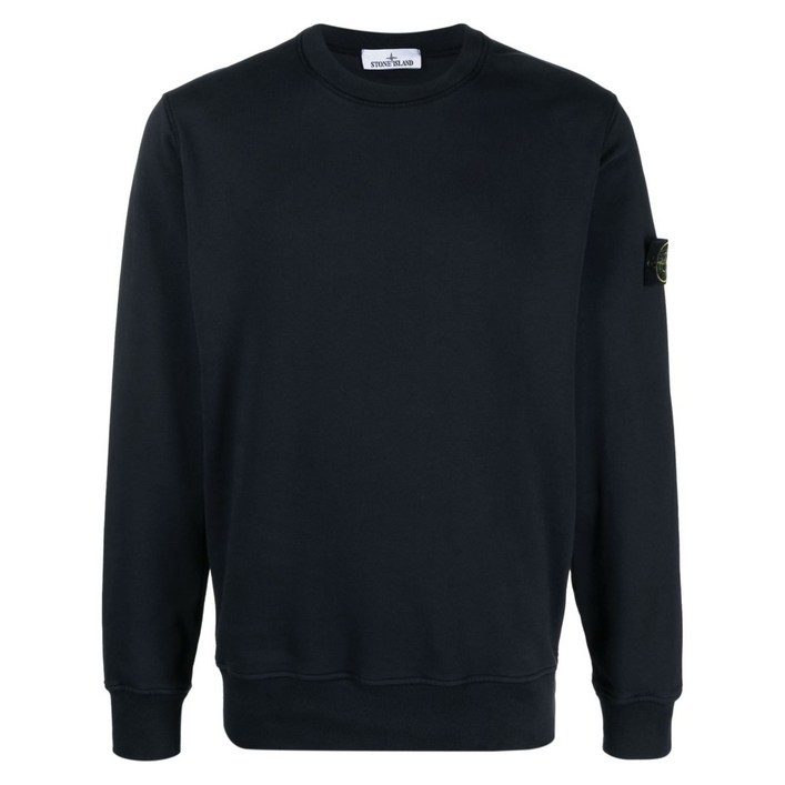 스톤 아일랜드 컴퍼스 배지 코튼 스웨트셔츠