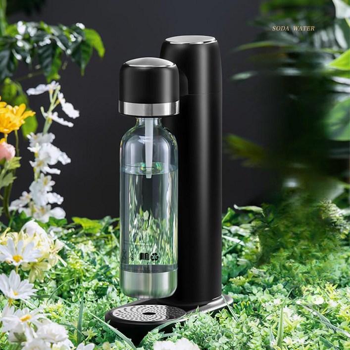 탄산수 제조기 가정용 소다메이커 탄산음료 기계 콜라 기포기 카페 버블티 매장용 상업용 음료 탄산충전기, 블랙 가스 실린더 포함