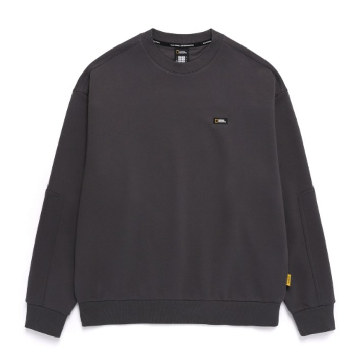 내셔널지오그래픽 N243USW904 컴포터블 오버핏 트레이닝 맨투맨 D GREY