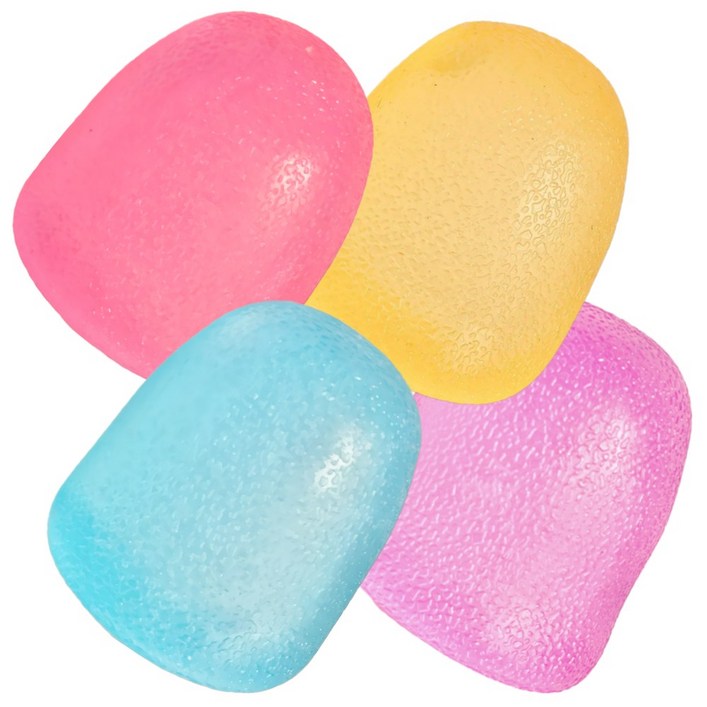 트리다 KC인증 로제 스트레스볼 스퀴시 말랑이, 파랑분홍노랑, 1개