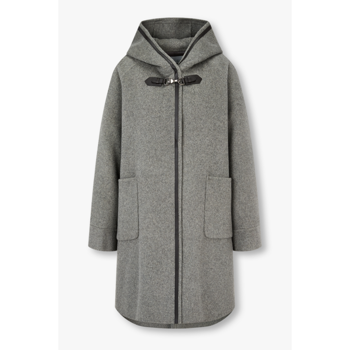 지컷울 블렌드 버클 디테일 후드 코트  7225416701 뉴코아일산