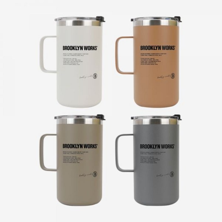 BW 브루클린웍스 스테인리스 더블월 머그 532ml