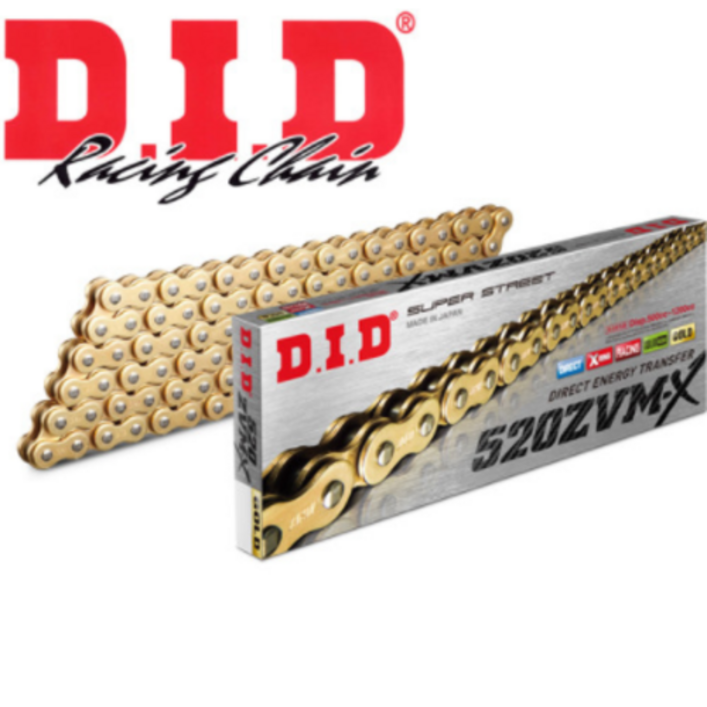 DID ZX10R 520ZVMX 120L GG 가와사키 오토바이체인, 1개