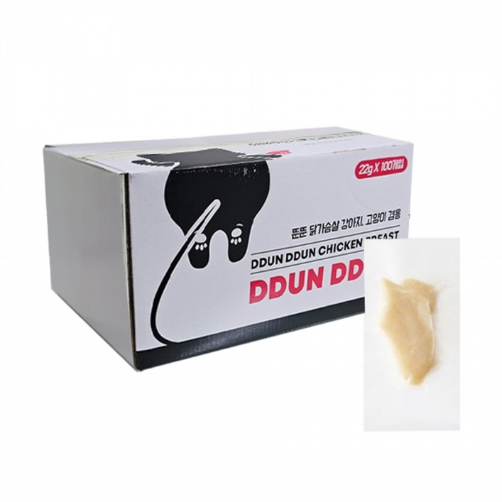 뚠뚠 닭가슴살 22g 100개입 고양이간식, 닭가슴살, 200개