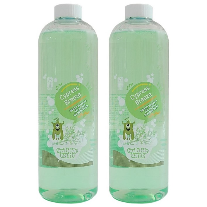 숲바른 버블바스 편백브리즈편백향, 2개, 1L