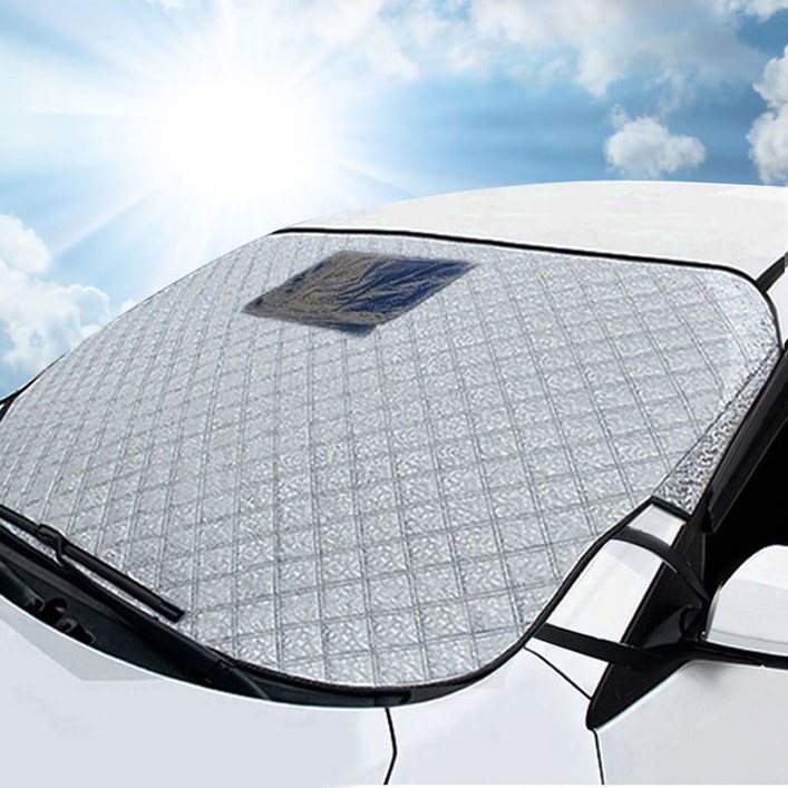 가온 디 올뉴 니로 햇빛가리개 블랙박스형 앞유리 차량용 덮개, 1개, 혼합색상