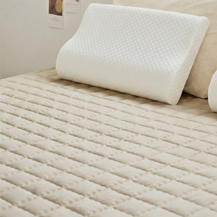 아라홈 사계절용 매트리스 패드, 아이보리