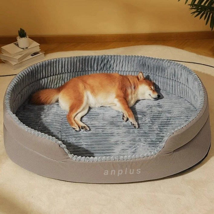앙플러스 폭신한 강아지 마약 방석 대형 애견 쿠션 펫 매트