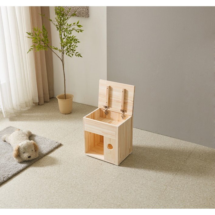 아이비가구 편백원목 강아지집 고양이집 숨숨집 소형, 중형, 대형, 수납형