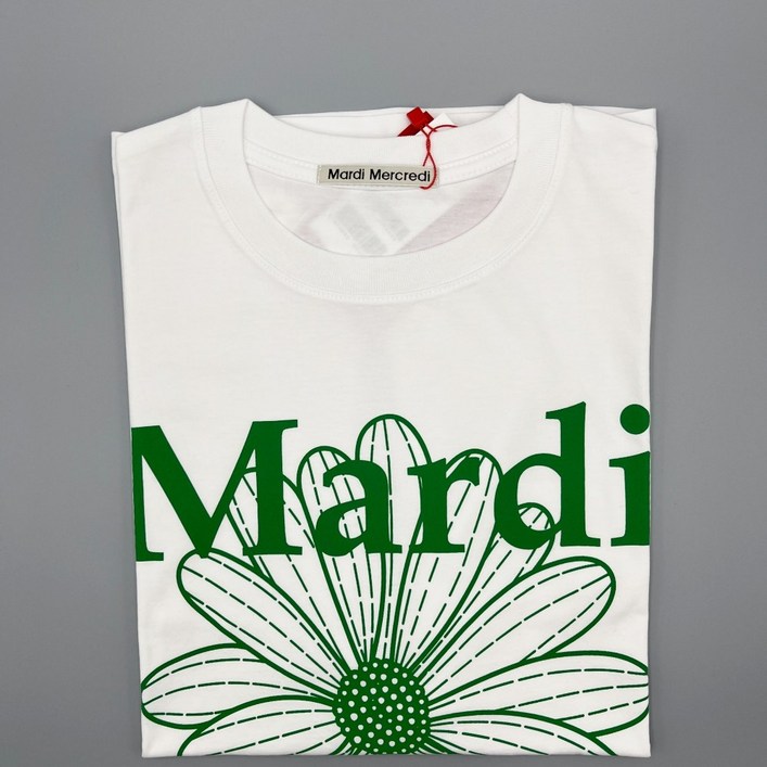[정품] 마르디반팔티셔츠 플라워티셔츠 그린플라워 반팔티 mardi mercredi