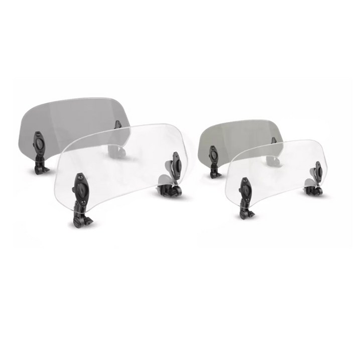 락모터스 오토바이 2세대 굴곡없는 스포일러 보조스크린 윈드스크린 윈드쉴드 바람막이 연장스크린, 1세트