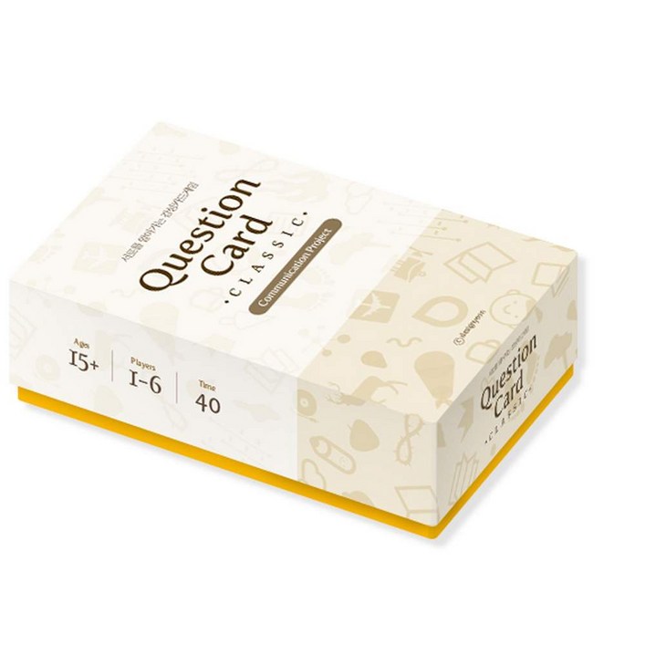 퀘스천카드 질문카드 아이스브레이킹 게임 질문 레크레이션, 1개