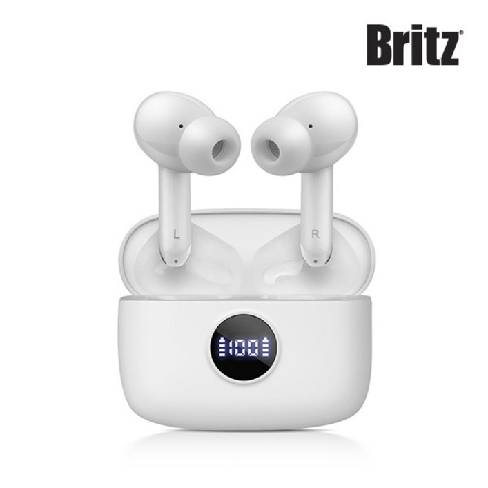 브리츠코리아 무선충전 디스플레이 블루투스V5.3 무선이어폰 BZAW10 브리츠코리아 무선충전 디스플레이 블루투스V5.3 무선이어폰 BZAW10