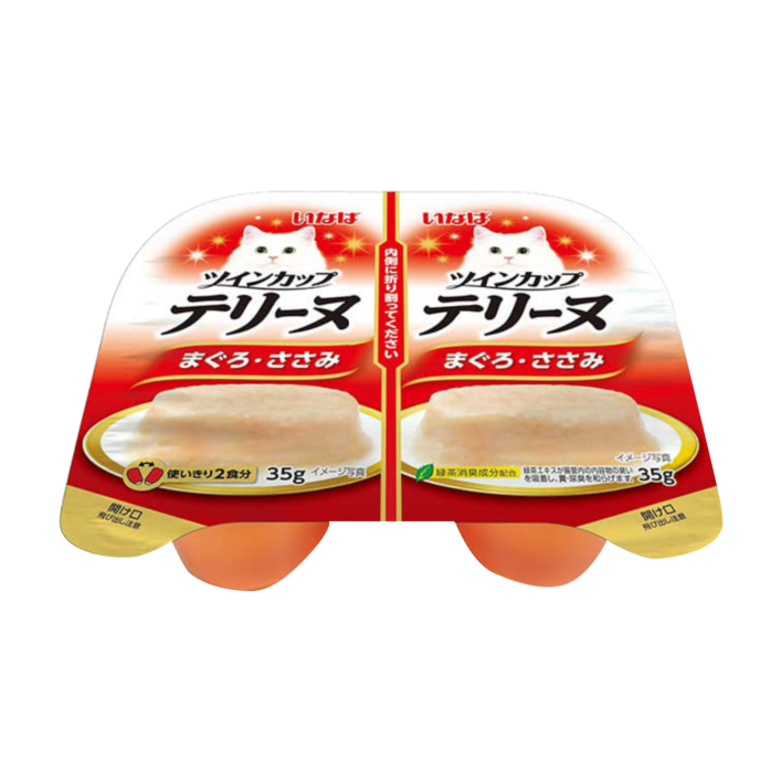 이나바 고양이 트윈컵 테린 간식캔 2개입 IMC221, 1개, 35g, 참치닭가슴살 IMC221