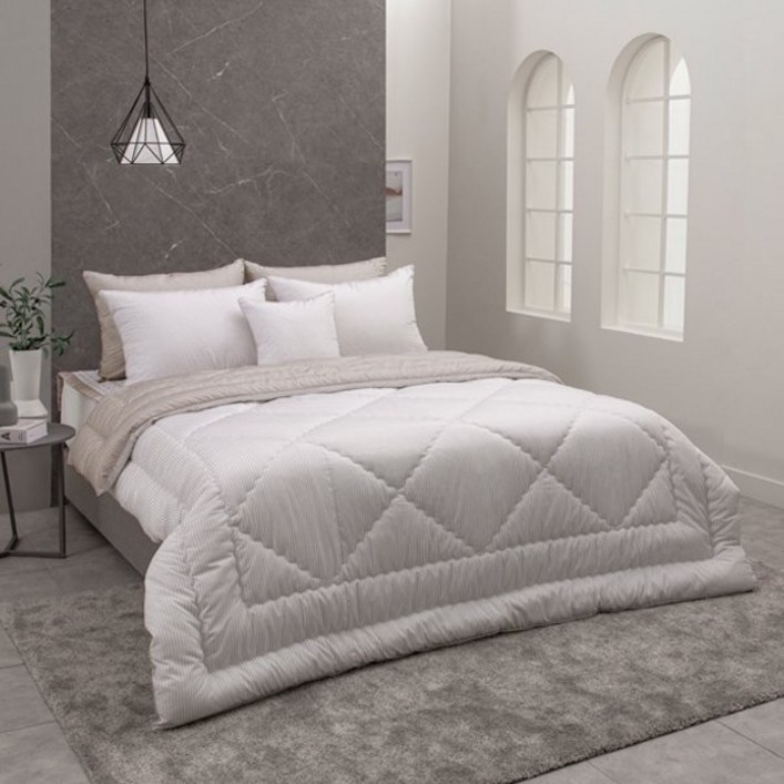 브랜드매장판 알레르망 Allerman 에일2 차렵이불 D 3종세트 베이지리버서블