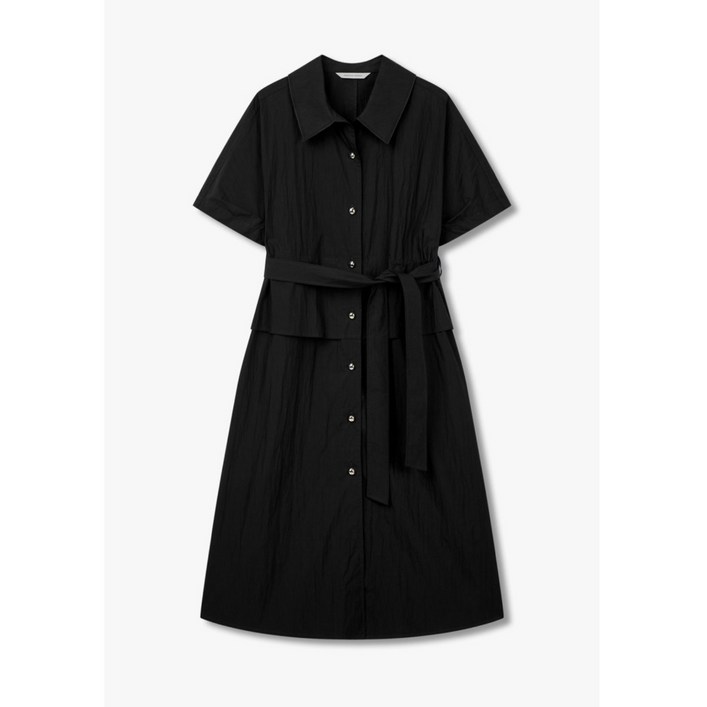 보브 볼 버튼 벨티드 셔츠 롱원피스 7154337001 뉴코아일산